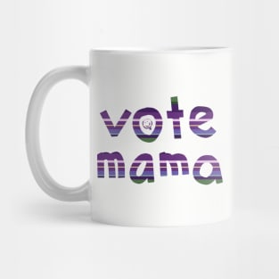 Lavender Stripes Vote Mama Mug